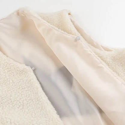 Embroidered Lamb Wool Winter Vest