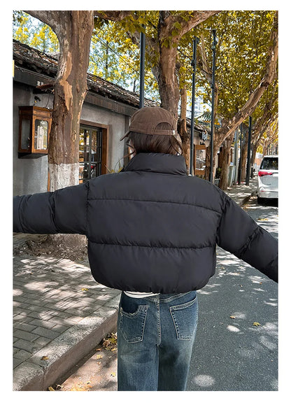 Snow Petal Short Padded Winter Jacket