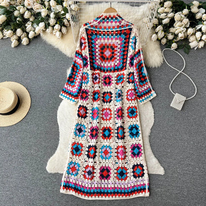 Vintage Bloom Floral Knit Cardigan