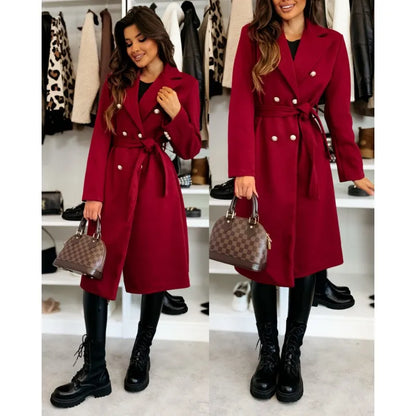 Vintage Elegance Double Breasted Coat
