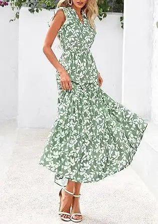 Printed Sleeveless Wide-Leg Jumpsuit