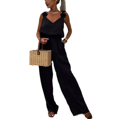 Elegant Holiday Strap Jumpsuit