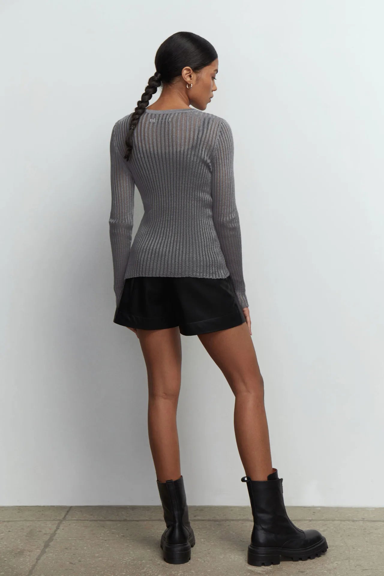 Luxe Sheer Striped Mesh Party Top