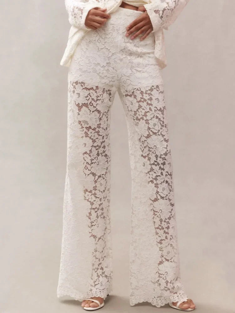 Lace Flare Bell Bottoms