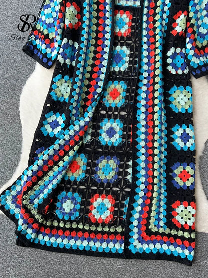 Vintage Bloom Floral Knit Cardigan