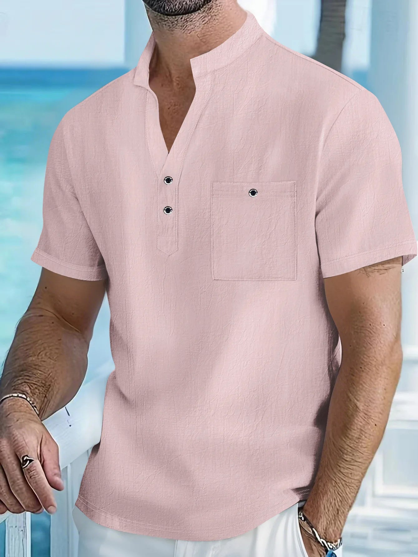 BreezeCraft Cotton Linen Shirt