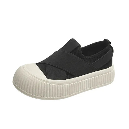 Platform Mesh Slip-On Sneakers