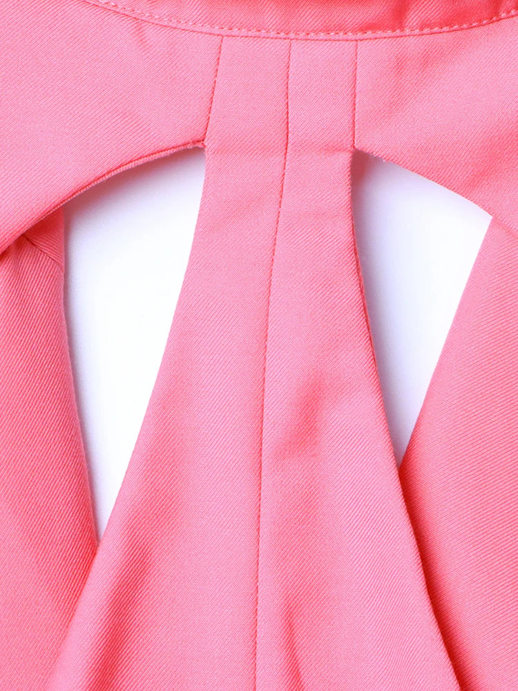 Power Chic Hollow Out Blazer Set