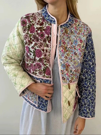Blossom Muse Patchwork Cotton Jacket