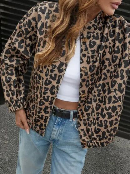 Leopard Print Retro Jacket