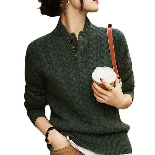 Women’s Thickened Knitted Base Layer Sweater