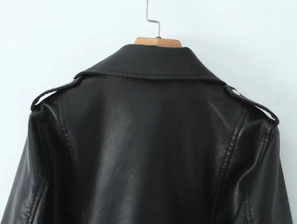 Chic Rider Short PU Leather Jacket
