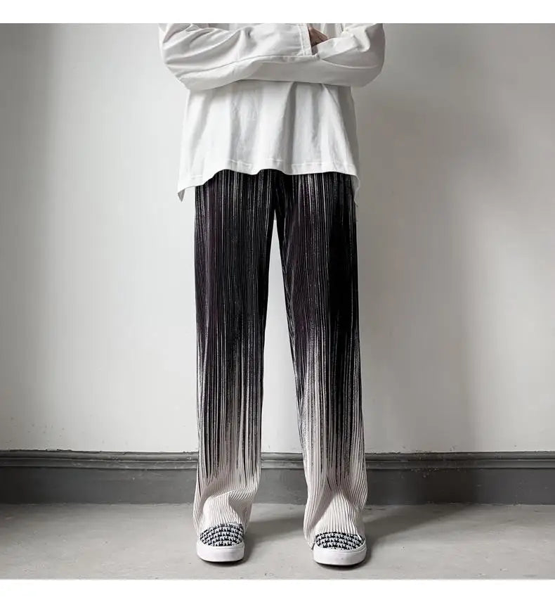 Silken Flow Harajuku Wide Leg Pants