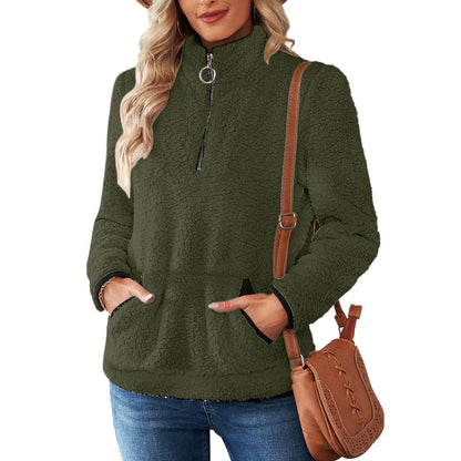 Cozy Zest Half-Zip Wool Pullover