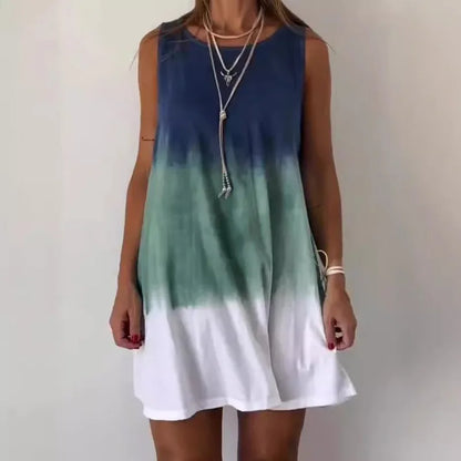 Tie Dye Sleeveless Dress
