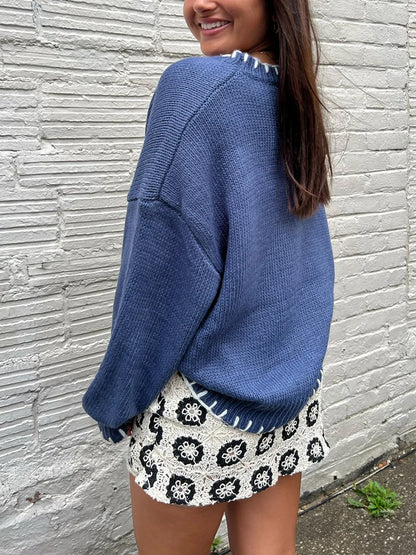 Bloom Bow Knit Pullover