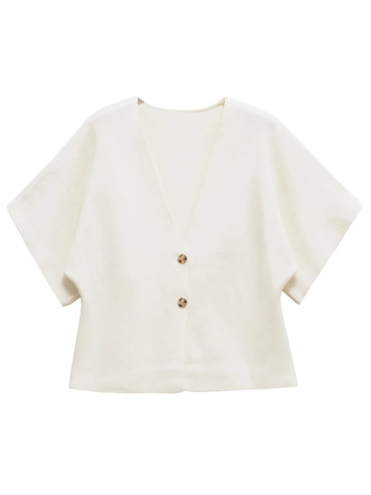 Women’s Short Sleeve Knit Cardigan