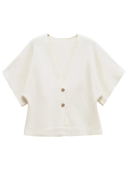 Women’s Short Sleeve Knit Cardigan