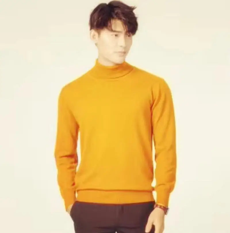 Men Cashmere Cotton Blend Pullover