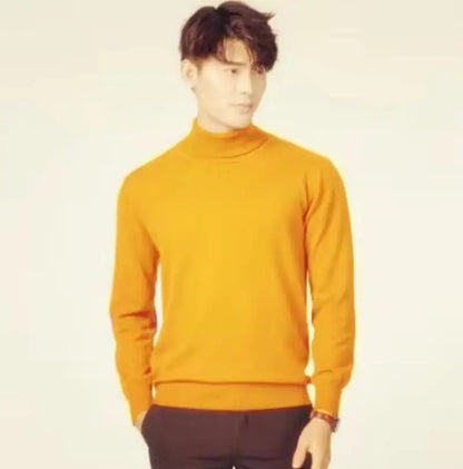 Men Cashmere Cotton Blend Pullover