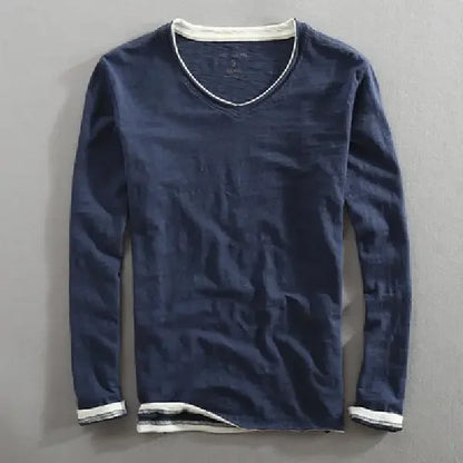 Raw Edge Vintage V Neck Tee