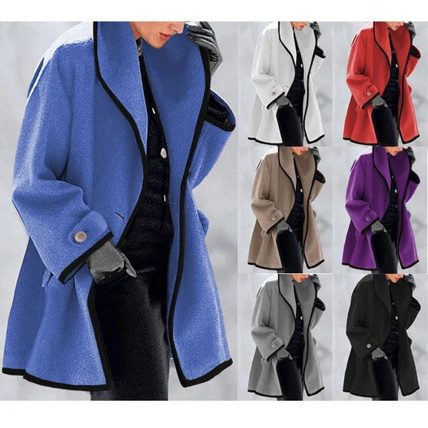 Snow Gleam Cotton Wool Trench Coat