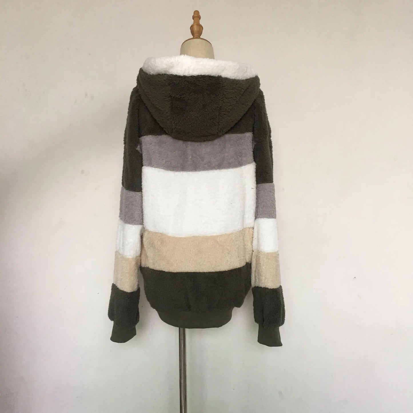Oversized Plush Hooded Jacket