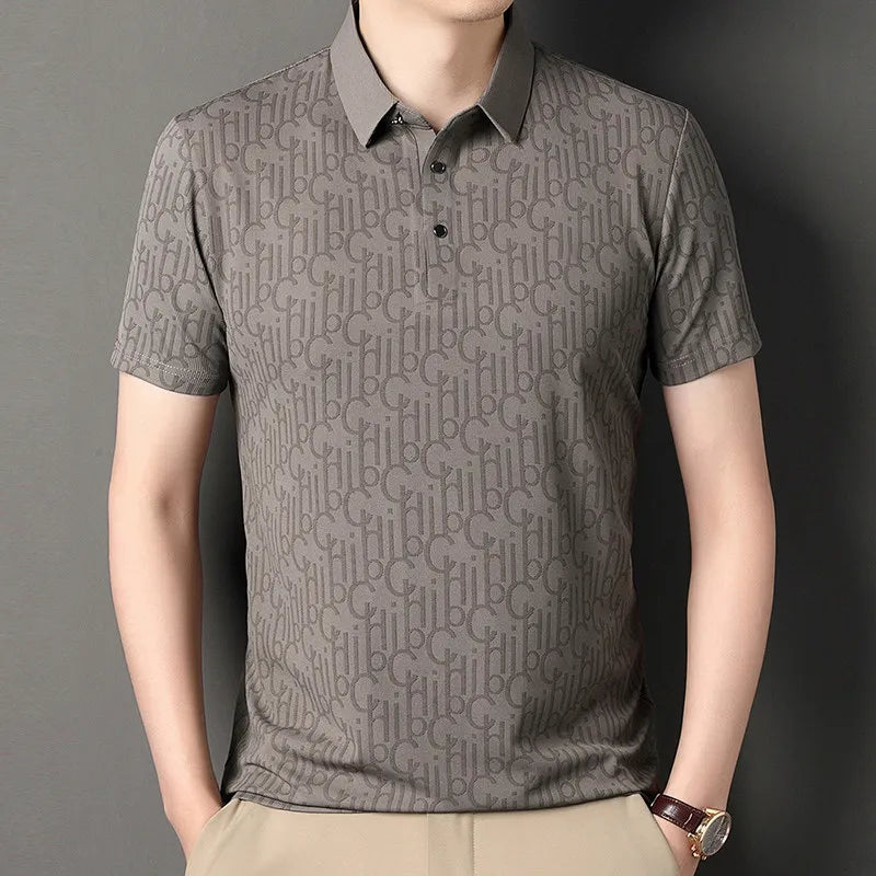 Printed Business Casual Polo