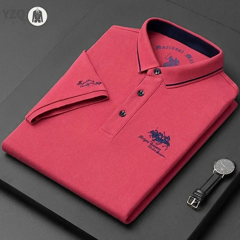 Embroidered Casual Polo Shirt