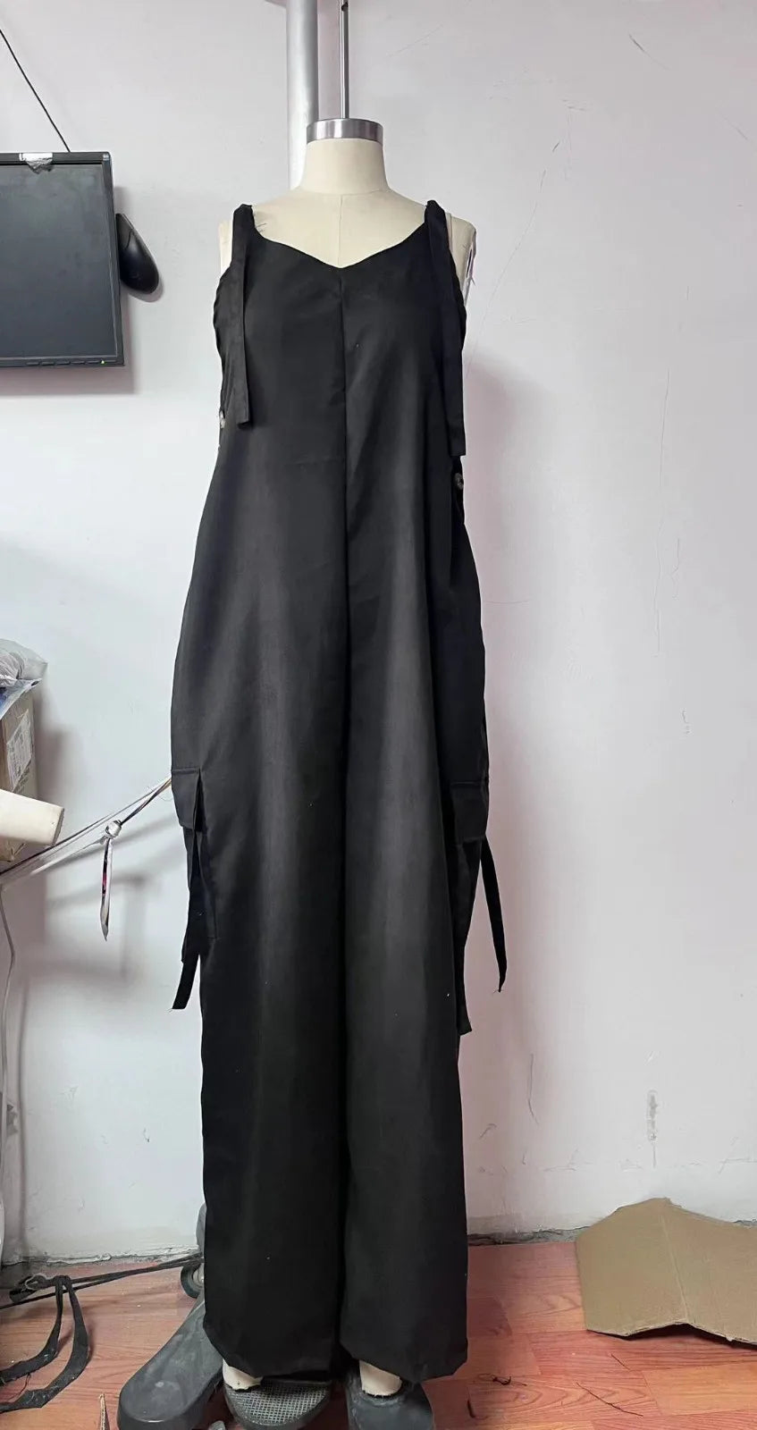 Effortless Charm V-Neck Jumpsuit