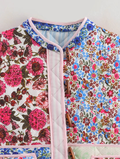 Blossom Muse Patchwork Cotton Jacket