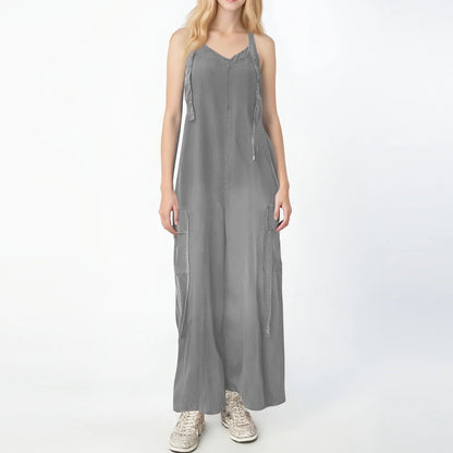 Effortless Charm V-Neck Jumpsuit