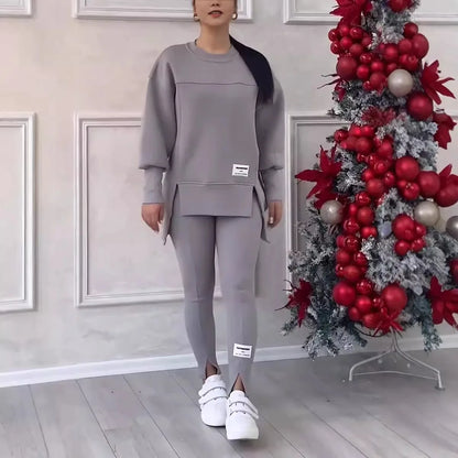 Casual Two Piece Hoodie Sweat Set