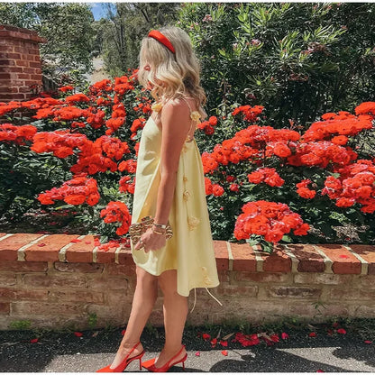 Floral Backless Summer Mini Dress