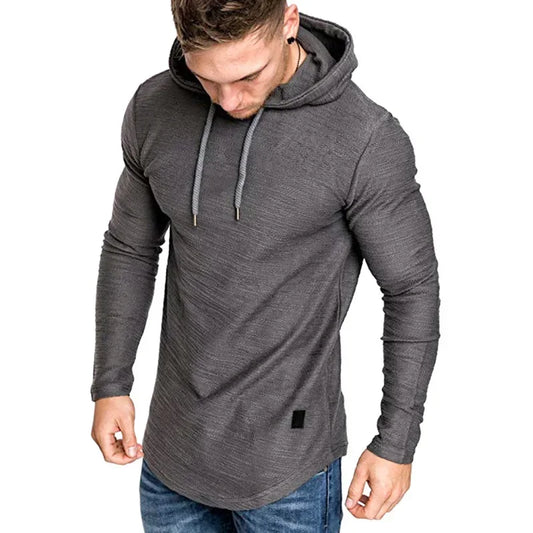 Patchwork Solid Color Men's Hoodie