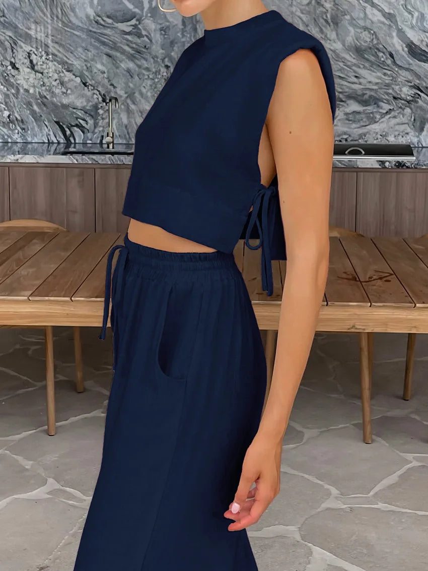 Chic Harmony Wide-Leg Pant Set