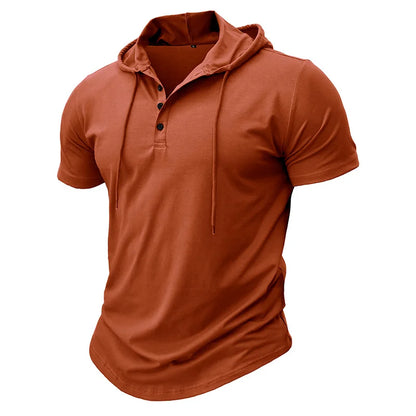 BreezeFit Hooded Henley Tee