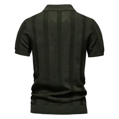 StratoMesh Solid & Stripe Knit Top