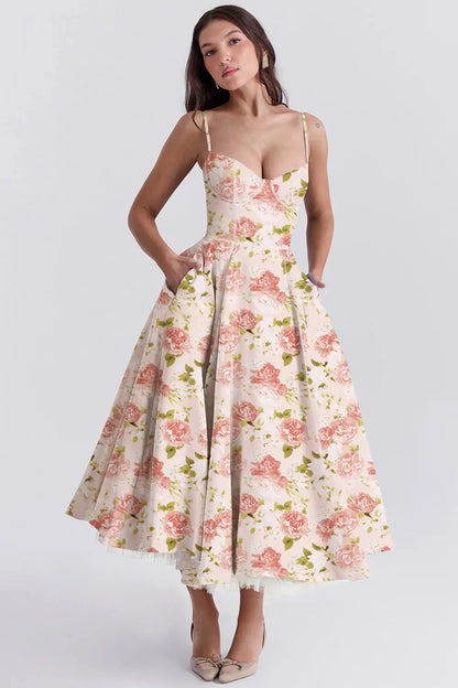 Love Is Love Floral Midi Mini Dress