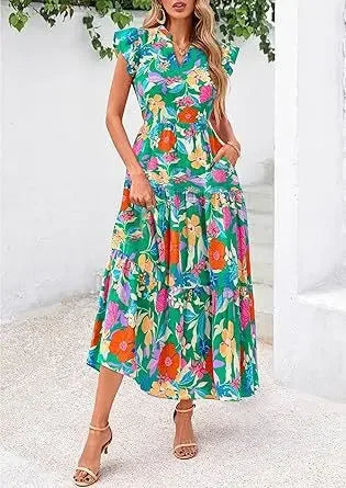 Printed Sleeveless Wide-Leg Jumpsuit