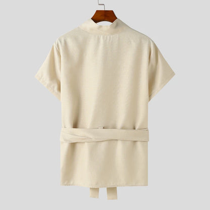 Lace-Up V-Neck Tee