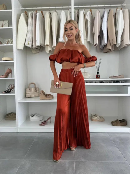 Off-Shoulder Tube Top Set