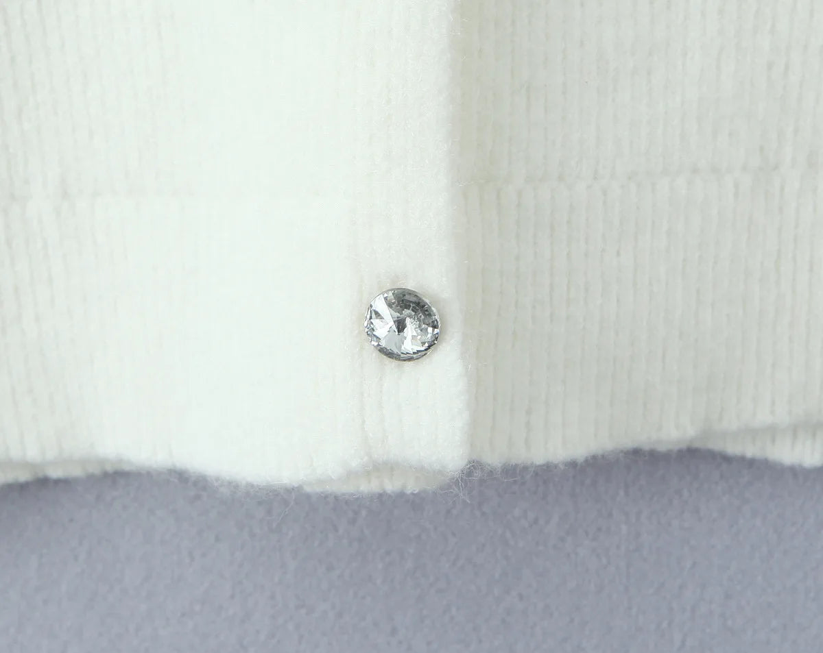 French Sweet Bow Knit Cardigan