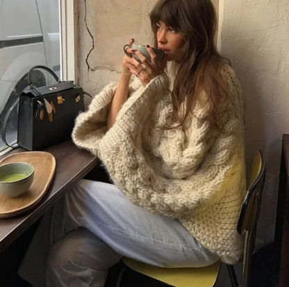 Twist Loom Chunky Knit Pullover Sweater