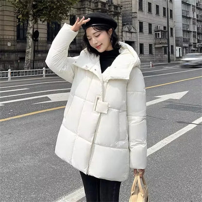 Cozy Hood Loose Winter Cotton Parka