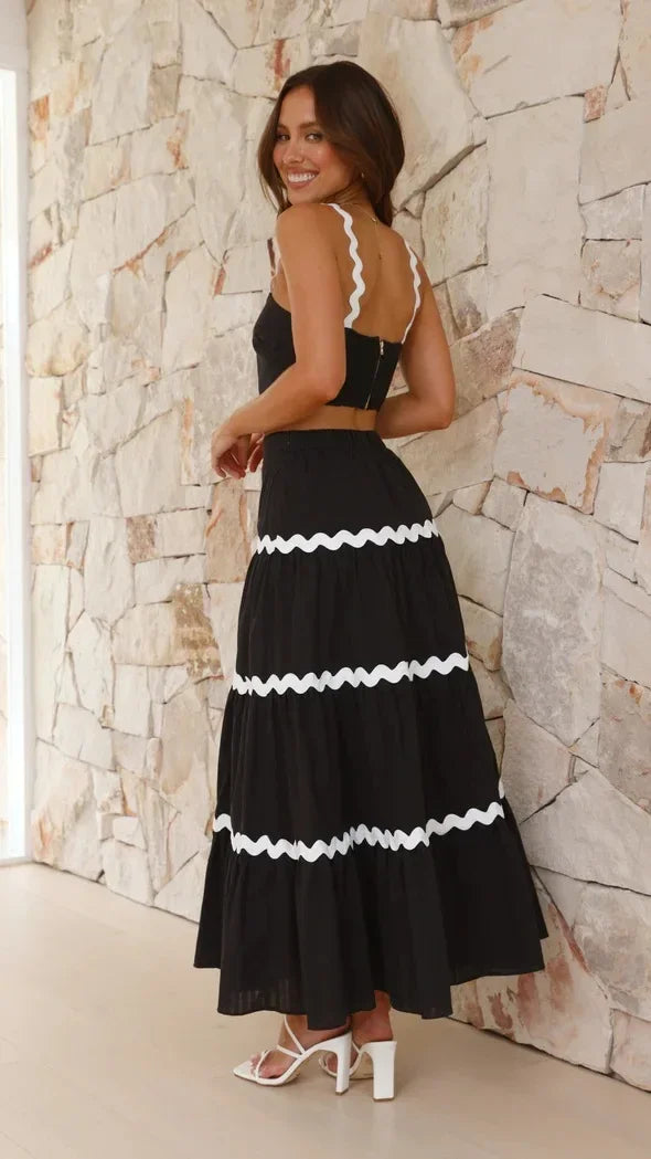 Wave Allure Strapless Dress