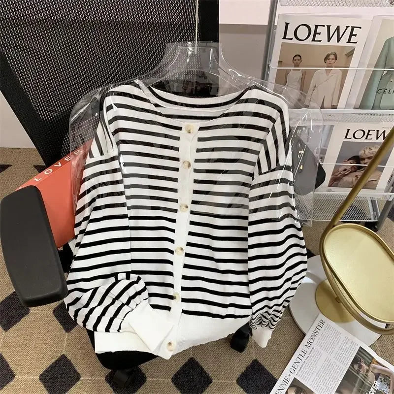 Spring Open Cardigan — Casual Loose Knit Jacket