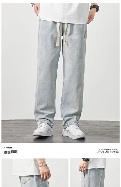 Letter Print Jeans