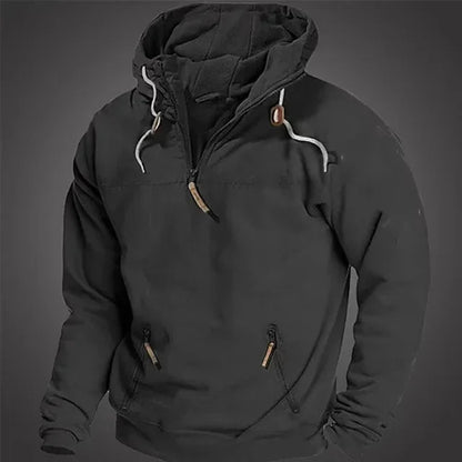 Thick Solid Hooded Men's Hoodie