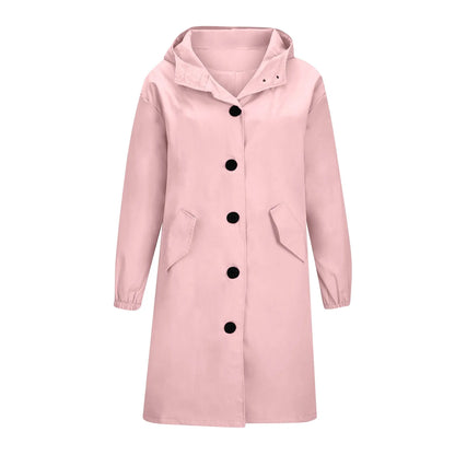 Women’s Long Hooded Trench Coat